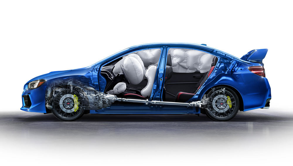 Subaru WRX et WRX STI 2021 Un arsenal de coussins gonflables